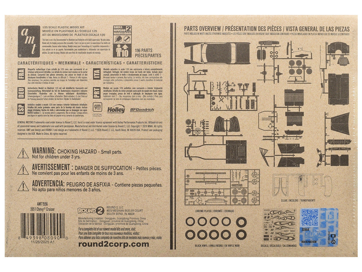 Skill 2 Model Kit 1951 Chevrolet Cruiser 3-in-1 Kit 1/25 Scale Model by AMT AMT