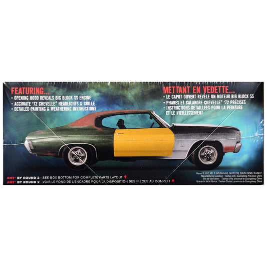 Skill 2 Model Kit 1972 Chevrolet Chevelle SS "Supernatural" (2005-2020) TV Series 1/25 Scale Model by AMT AMT