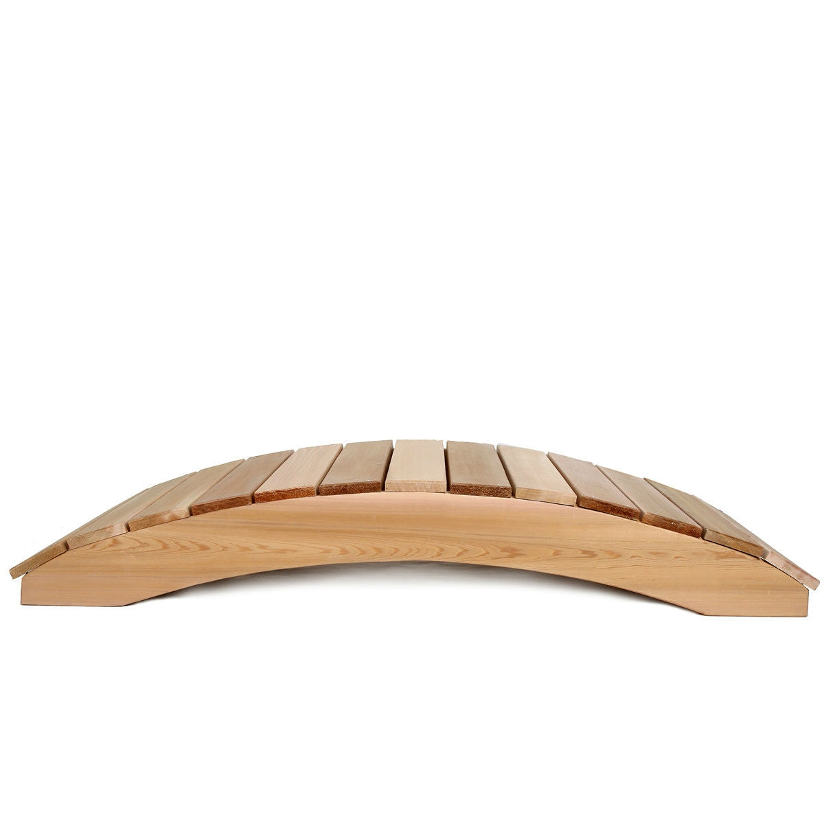 4-Ft Garden Bridge in Western Red Cedar - Holds up to 800 lbs FastFurnishings