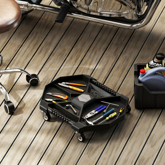 Automotive Rolling Tool Creeper with 4 Swivel Casters and 30 lbs Weight Capacity-Black