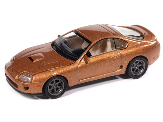 1998 Toyota Supra Sedona Sunset Bronze Metallic "Modern Muscle" Series 1/64 Diecast Model Car by Auto World-1