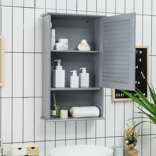 27.5 Inch H Wall Hanging Bathroom Storage Cabinet W2B