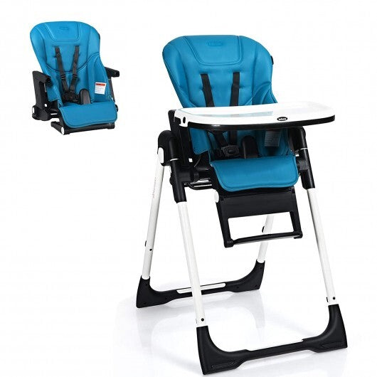 4-in-1 High Chair-Booster Seat with Adjustable Height and Recline-Black W2B