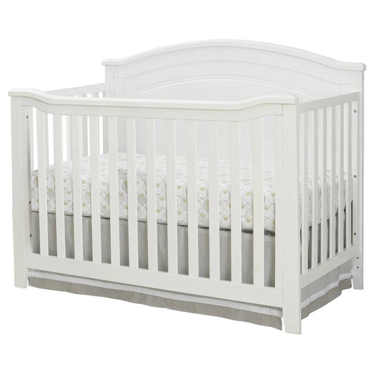 SF Home Solid Wood Convertible Crib in White - Toddler Bed Sold Separately FastFurnishings