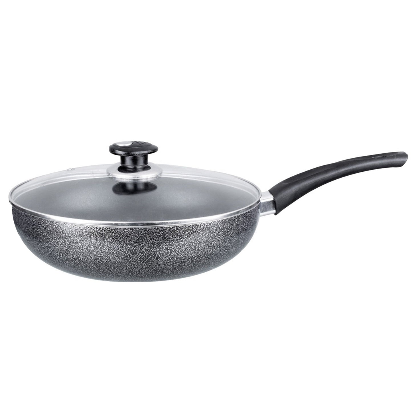 Brentwood Wok W/ Lid Aluminum Non-Stick 10 W2B