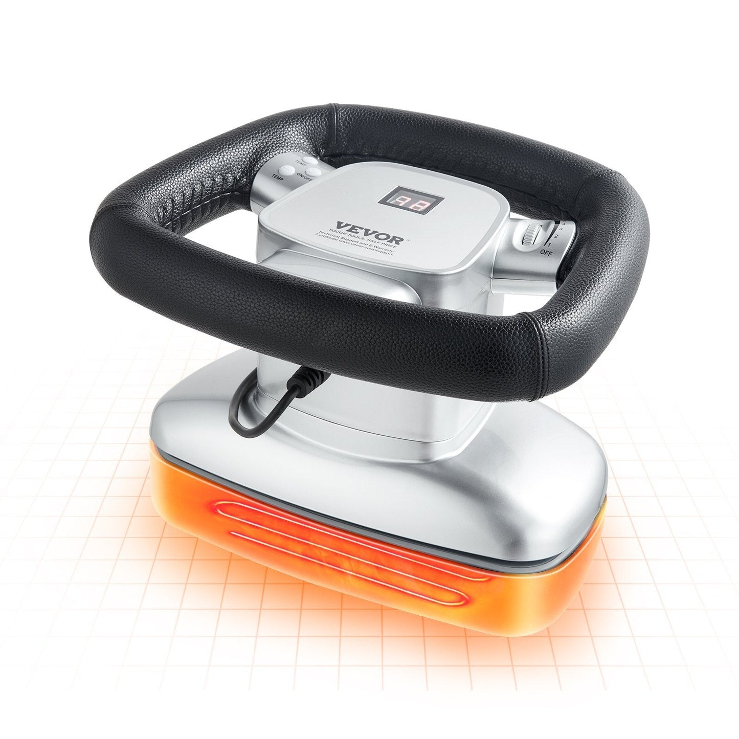 Chiropractic Massager, 400-4600rpm Variable Speed Professional Vibrating Massager, Handheld Chiropractic Orbital Body Massager for Back, Neck, Shoulder Muscle Relief W2B