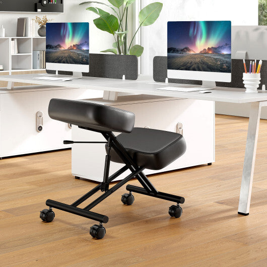 Height Adjustable Kneeling Chair Posture Correction Stool W2B