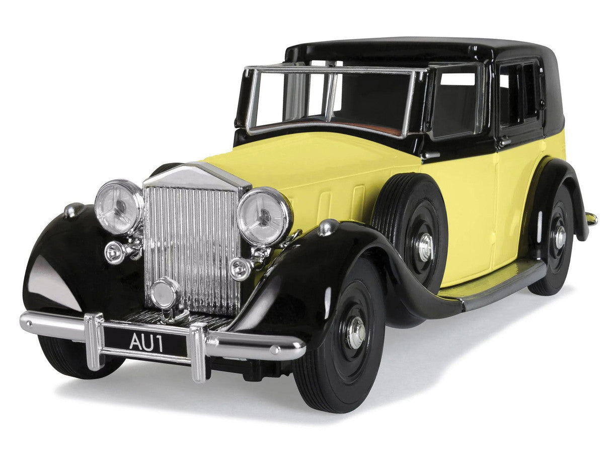 Rolls Royce Phantom III Sedanca de Ville Yellow with Black Top James Bond 007 "Goldfinger" (1964) Movie Diecast Model by Corgi-3