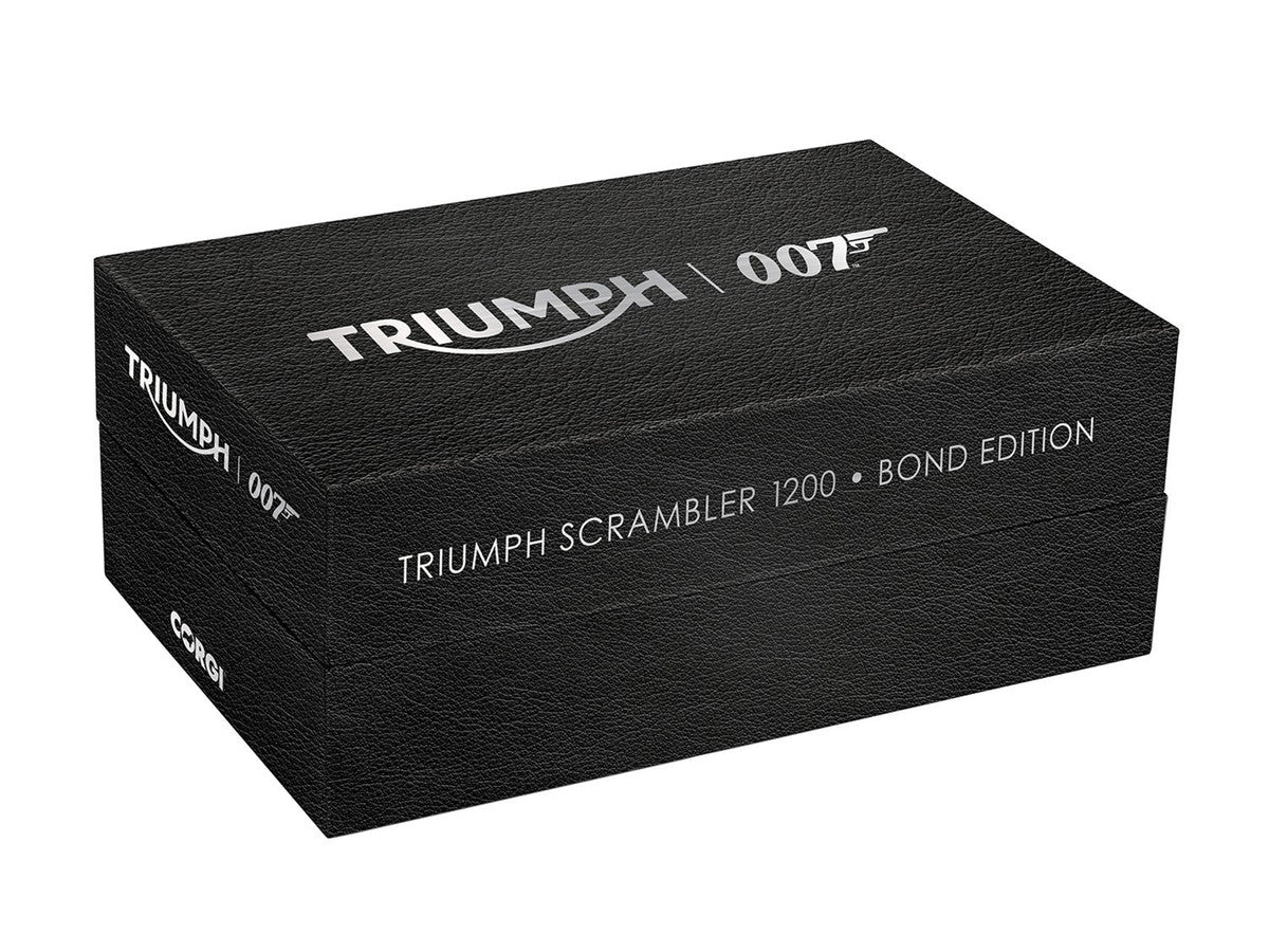 Triumph Scrambler 1200 "Bond Edition" Motorcycle Black 007 James Bond "No Time to Die" (2021) Movie 1/12 Diecast Model by Corgi Corgi