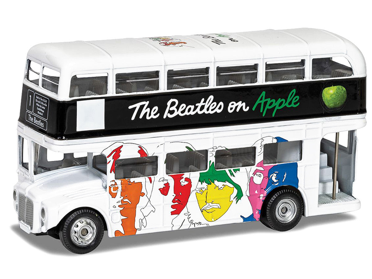 The Beatles London Double Decker Bus "The White Album" White Diecast Model Car by Corgi Corgi