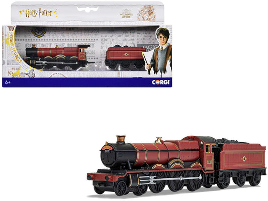 Hogwarts Express Locomotive with Coal Train Car "Harry Potter" Movie Series 1/100 Diecast Model by Corgi Corgi
