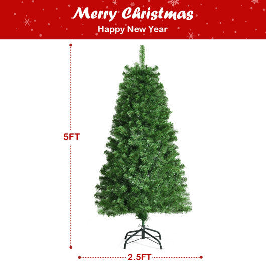 Pre-lit Multi-Colored Fiber Optic Spruce Artificial Christmas Tree-7 ft