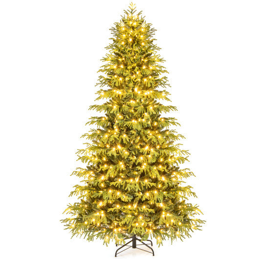 Artificial Christmas Tree with LED Lights and PVC Mixed Branch Tips-7 W2B