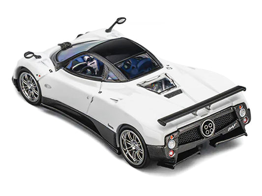 Pagani Zonda F Pearl White with Black Top 1/64 Diecast Model Car by CM Model CM Models