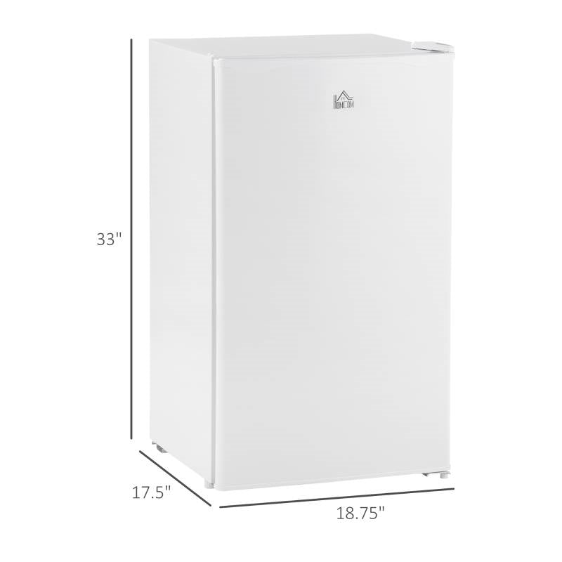 Compact Refrigerator Mini Fridge/Freezer 3.2 Cu.Ft, White FastFurnishings