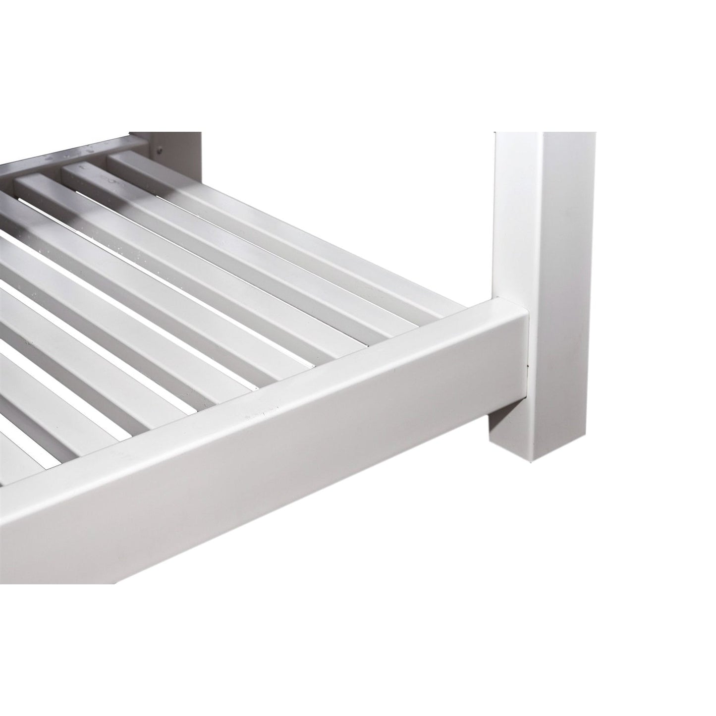 Elevated Planter Raised Grow Bed in White Vinyl FastFurnishings