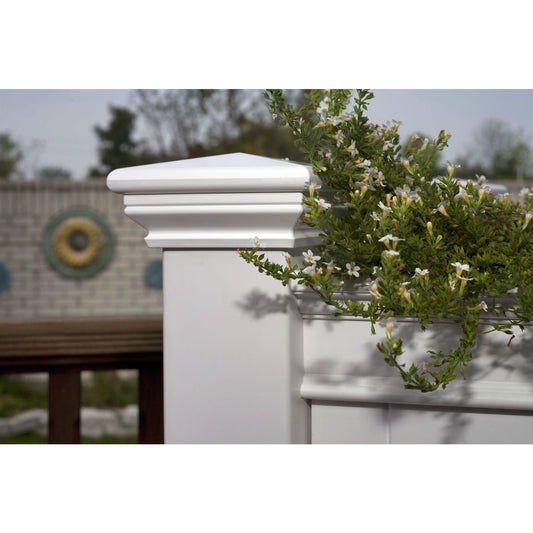 Elevated Planter Raised Grow Bed in White Vinyl FastFurnishings