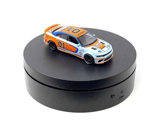 Mini Turntable Rotating Display Stand 4.75" with Black Base for 1/64 Scale Model Cars Other