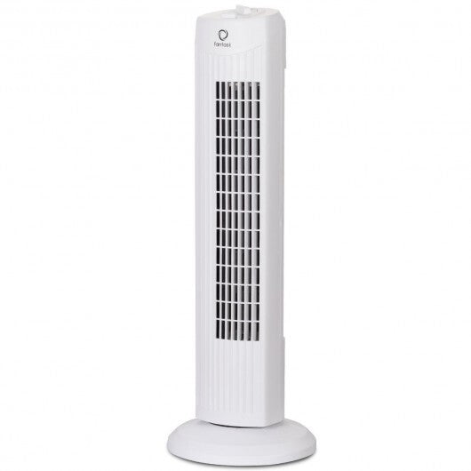 Fantask 35W 28 Inch Quiet Bladeless Oscillating Tower Fan-Black W2B