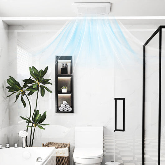 50/80/110 CFM Ceiling Mount Bathroom Fan with Pick-A-Flow and 4 Inches Duct W2B