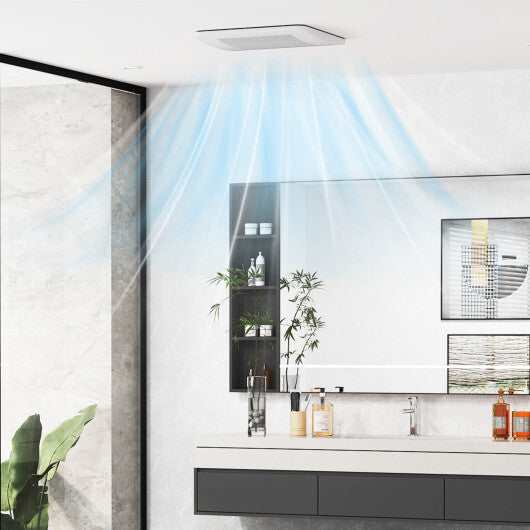 50/80/110 CFM Ceiling Mount Bathroom Fan with Pick-A-Flow and 4 Inches Duct W2B