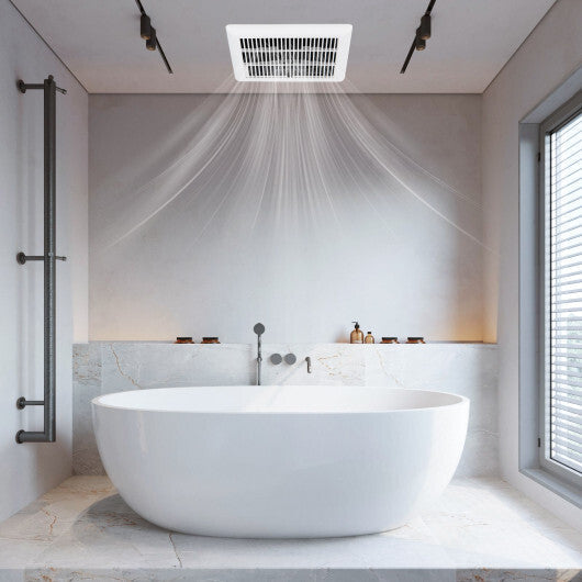 80 CFM Ceiling Mount Bathroom Exhaust Fan with Metal Housing and 4 Inches Duct W2B