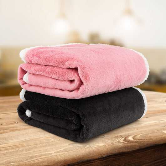Electric Heated Blanket Throw with 10 Heat Settings-Pink W2B