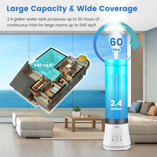 5.5L Cool Mist Humidifiers with Remote Control and 12 Hours Timer W2B
