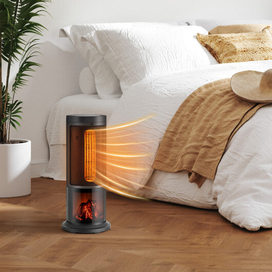 17 Inch 1500W Portable Tower Space Heater with 135 Oscillation-Black W2B