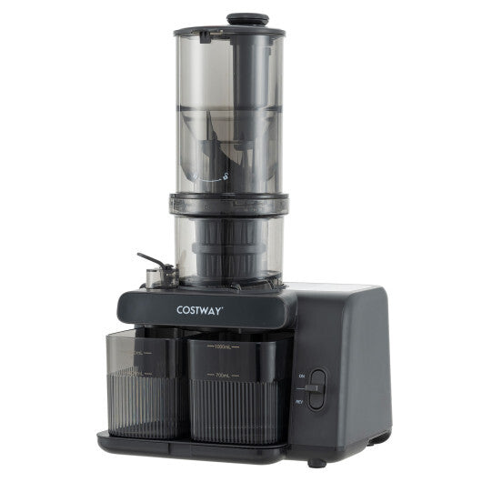 Cold Press Juicer with 5.3 Inches Feed Chute High Juice Yield and Reverse Function W2B