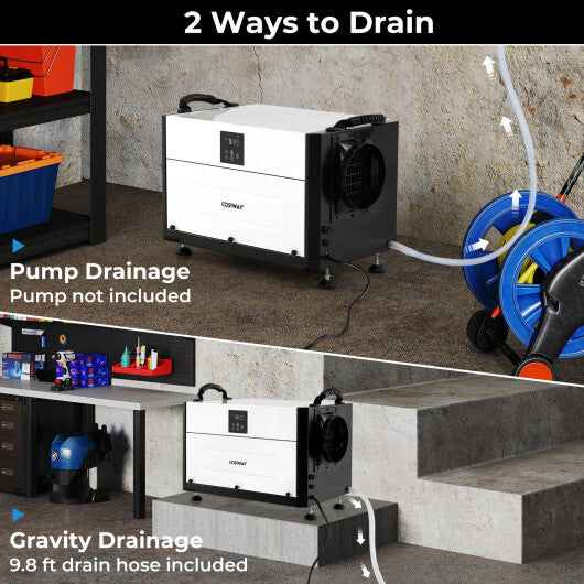 192 Pint Crawl Space Dehumidifier with 3 Modes and 24H Timer-Blue W2B