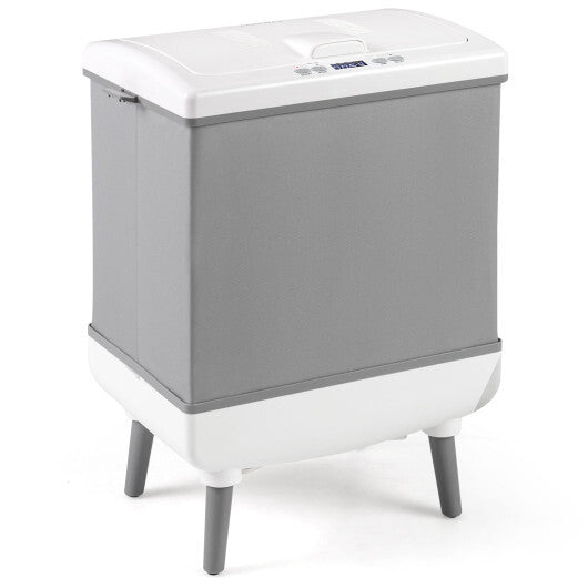 35L Large Towel Warmer with Heating and Drying Modes for Bathroom-Beige W2B