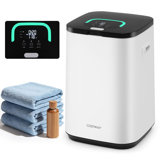 23L Large Hot Towel Heater with Rapid Heating and Adjustable Timer-White W2B