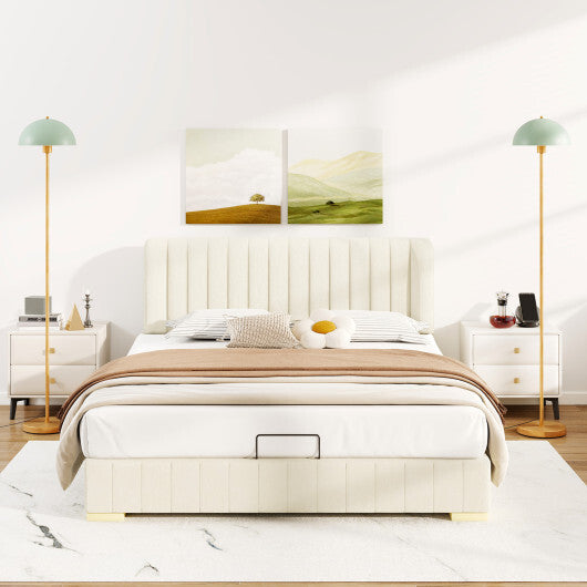 Modern Standing Lamp with Adjustable Lamp Head and Foot Switch W2B