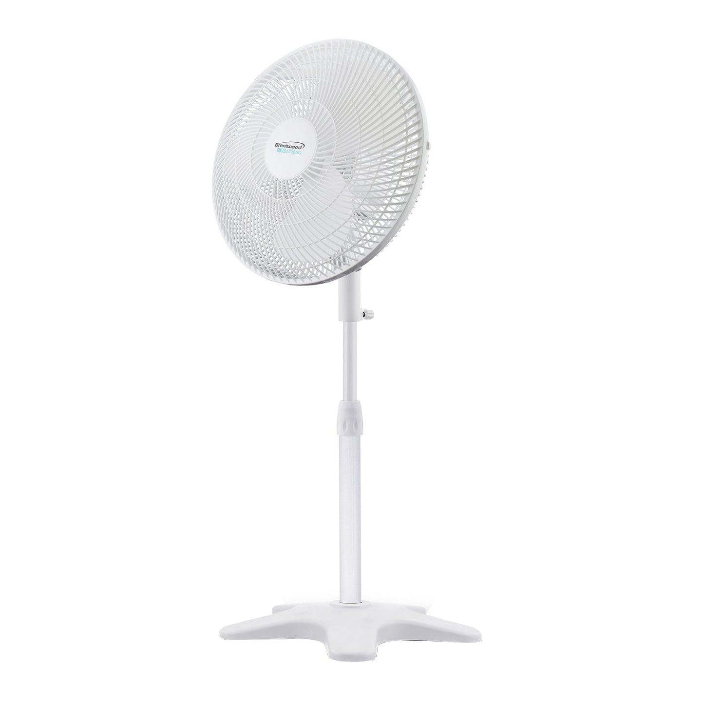 Brentwood Kool Zone F-16SPW 3-Speed 16 Oscillating Stand Fan, White W2B