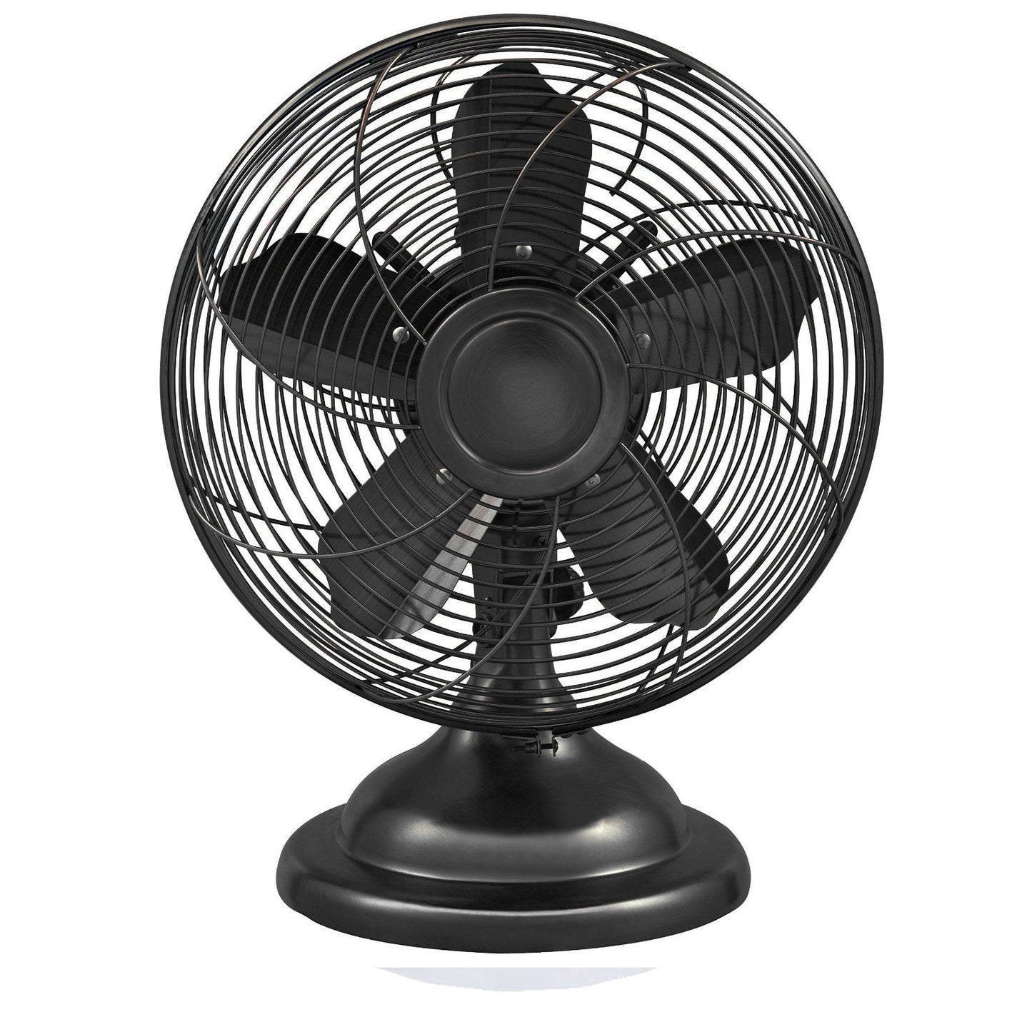 Optimus 12 Inch Retro Oscillating Table Fan with Oil Rubbed Bronze Finish W2B