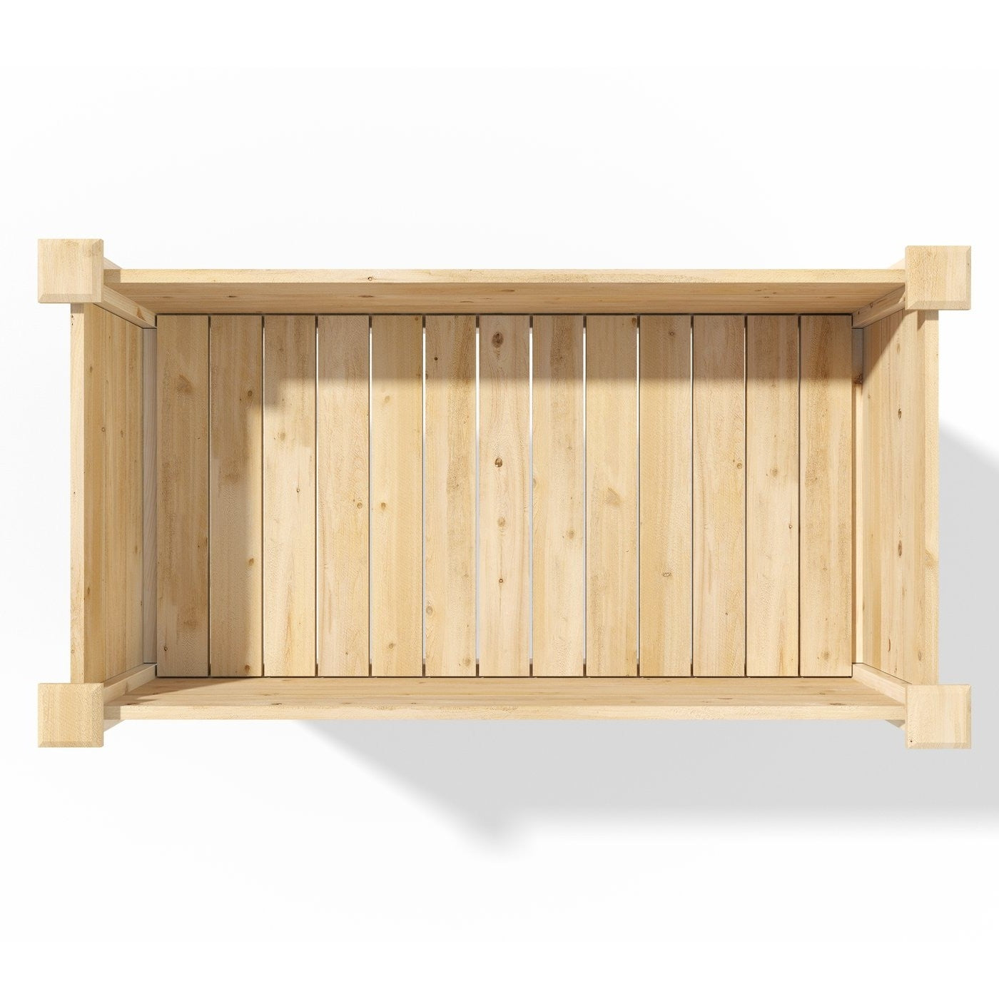 Farmhouse 24-in x 48-in x 31-in Cedar Elevated Victory Garden Bed - Made in USA FastFurnishings