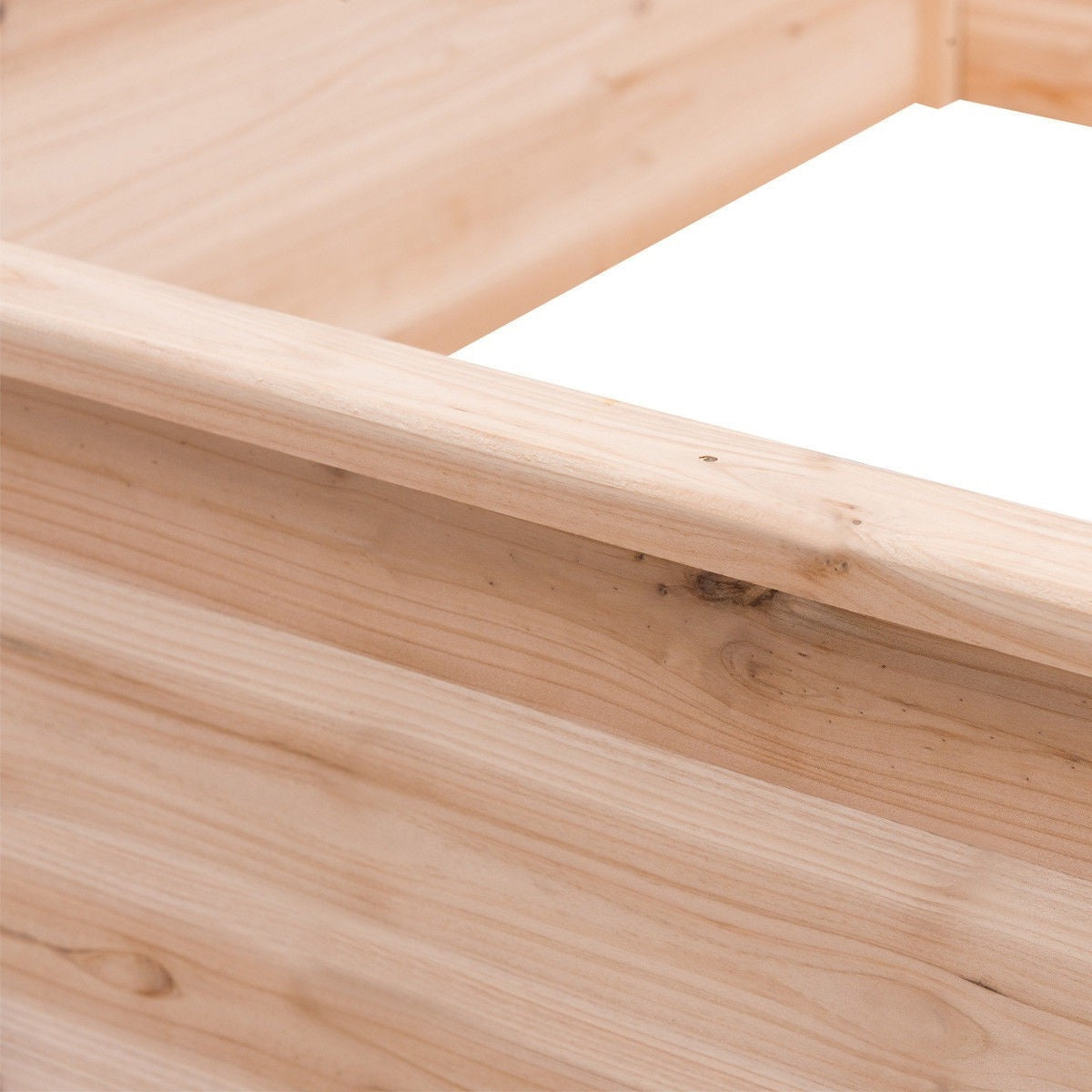 Solid Fir Wood 3.3 ft x 3.3 ft Raised Garden Bed Planter Box FastFurnishings