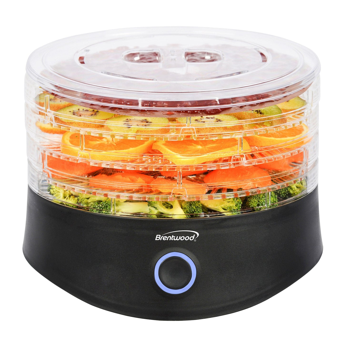 Brentwood 5 Tray Food Dehydrator in Black with Auto Shut Off W2B
