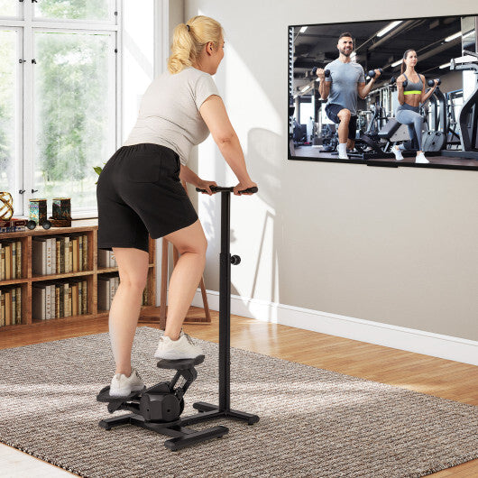 Steppers for Exercise Twist Stair Stepper Workout Equipmen-Black W2B