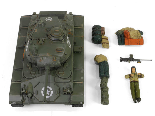 M24 Chaffee Light Tank "8th Armored Division 36th Tank Batallion, Rheinberg Germany World War II" (1945) United States Army "Armoured Fighting Vehicle" Series 1/32 Diecast Model by Forces of Valor-1