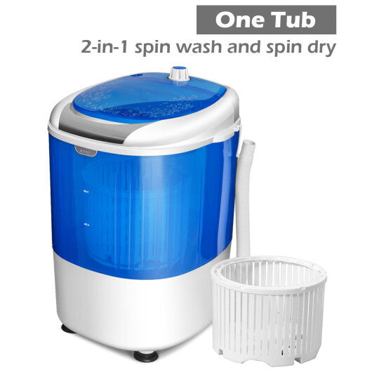 5.5 lbs Portable Semi Auto Washing Machine for Small Space W2B