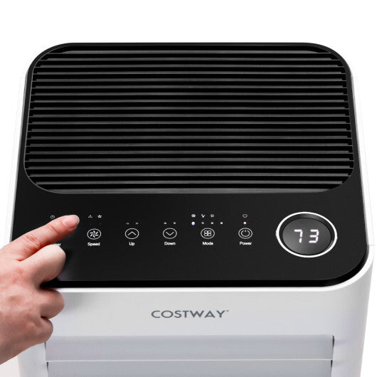 8000 BTU Portable Air Conditioner with Fan and Dehumidifier Mode-White W2B