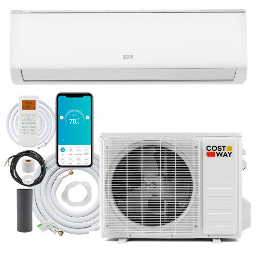EcoGuard Series 9000 BTU 20 SEER2 208-230V Mini Split Air Conditioner and Heater W2B