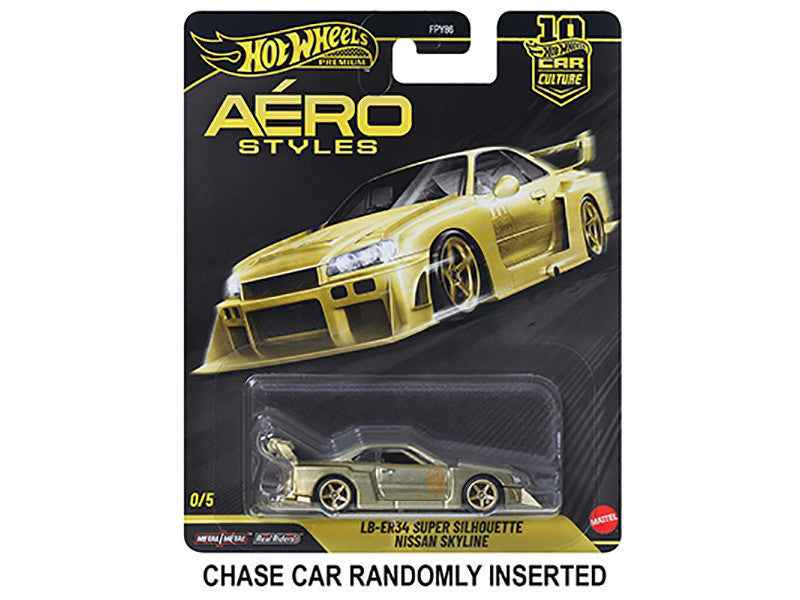 "Aero Styles" 5 piece Set "Car Culture 10th Anniversary" 2026 Series U Diecast Model Cars by Hot Wheels Hotwheels