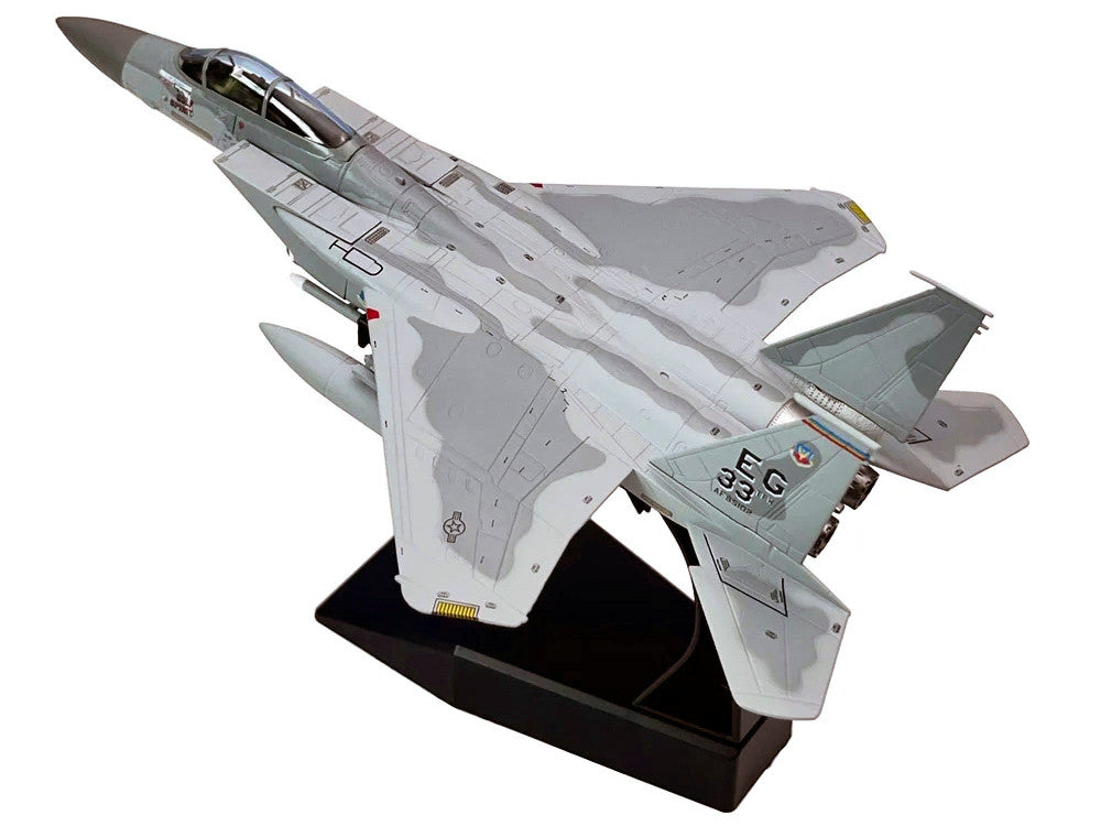 McDonnell Douglas F-15C Eagle Aircraft "MiG Killer Gulf Spirit 58th Tactical Fighter Squadron 33rd Tactical Fighter Wing Desert Storm" (1991) United States Air Force 1/100 Diecast Model Airplane Other