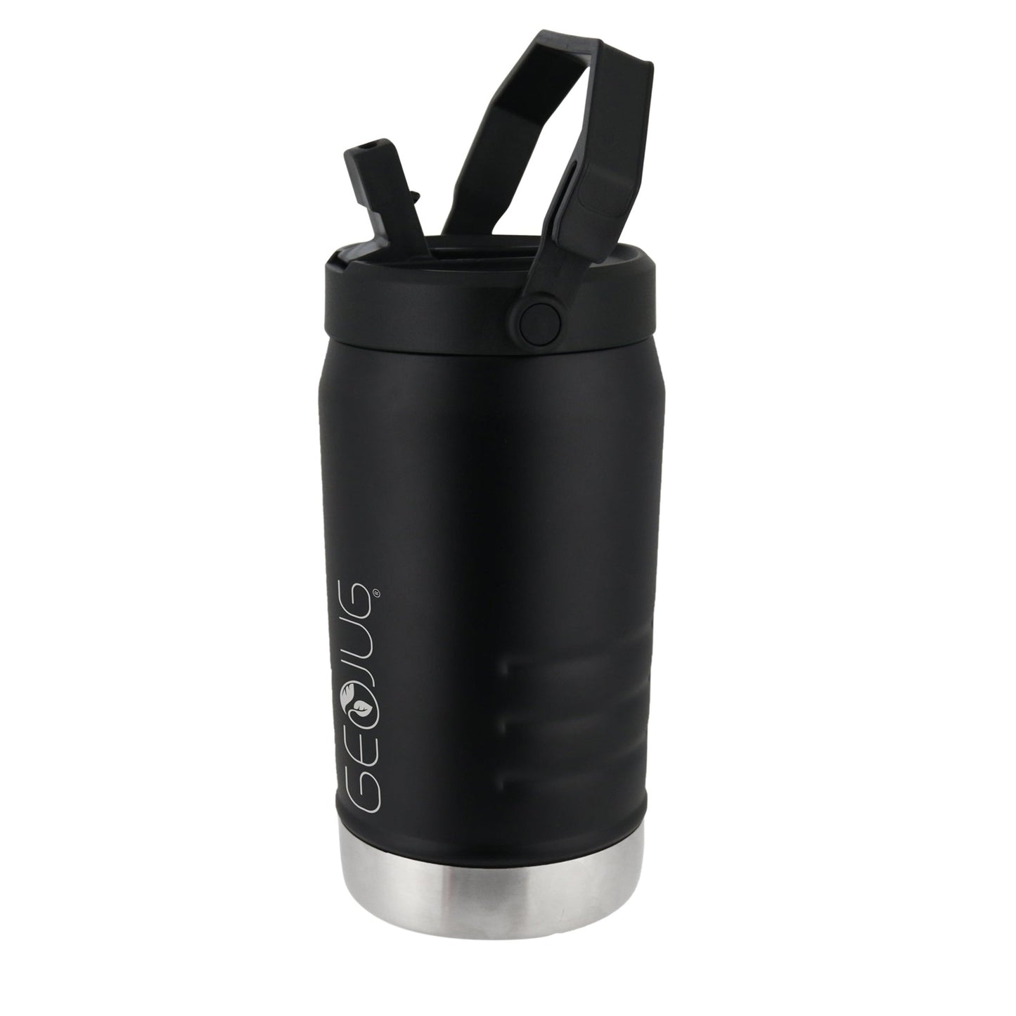 Brentwood GeoJug 64oz Stainless Steel Insulated Sports Water Jug in Black W2B
