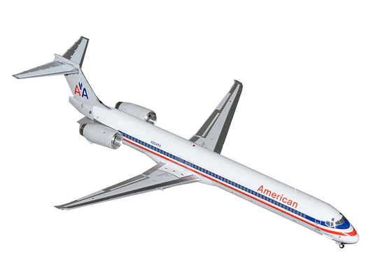McDonnell Douglas MD-90 Commercial Aircraft "American Airlines" (N904RA) White with Red and Blue Stripes "Gemini 200" Series 1/200 Diecast Model Airplane by GeminiJets GeminiJets