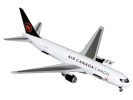 Boeing 767-300F Commercial Aircraft "Air Canada Cargo" (C-GXHM) White with Black Tail "Gemini 200 - Interactive Series" 1/200 Diecast Model Airplane by GeminiJets GeminiJets