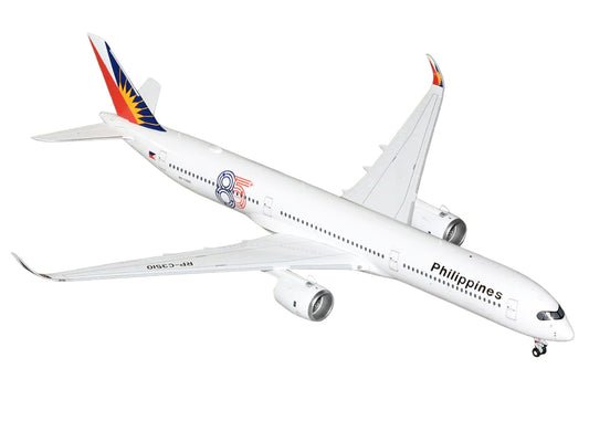 Airbus A350-1000 Commercial Aircraft "Philippine Airlines" (RP-C3510) White with Tail Graphics "Gemini 200" 1/200 Diecast Model Airplane by GeminiJets-1